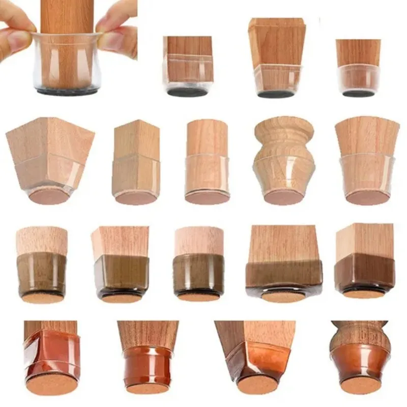 10/20Pcs Silicone Chair Leg Cap Pad,Non-slip Floor Protectors for Chairs,Rubber Chair Leg Bottom Cover Pads for Hardwood Floors image 2