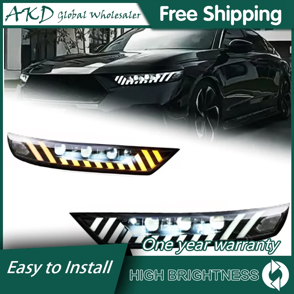 

Car For Honda Accord G11 2023-2024 Head Lamp 12V H7 LED Fog Lights DRL Hella Tuning Light Car Accessories Accord Head Lights