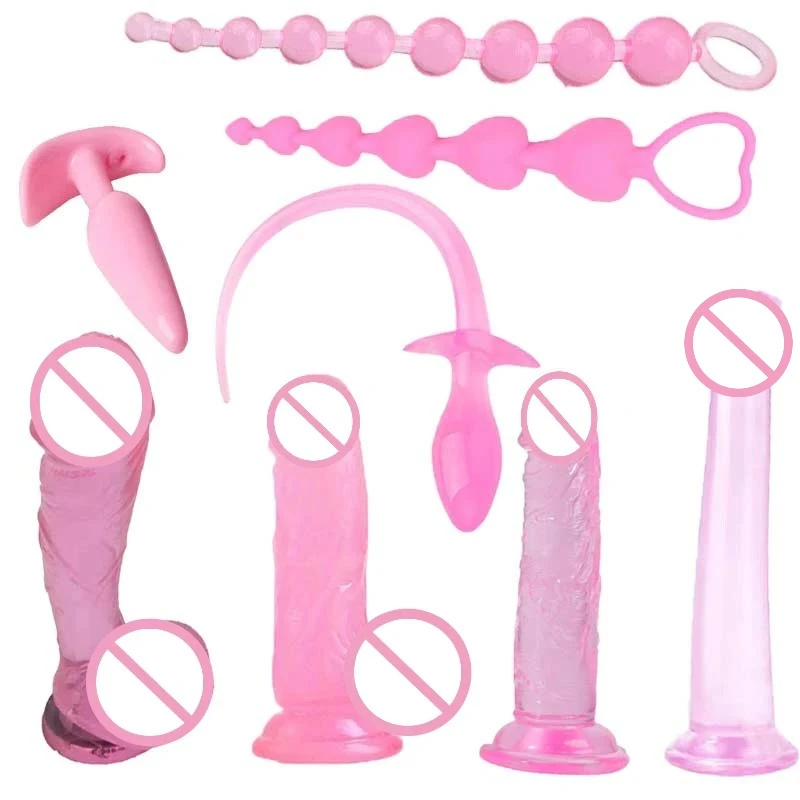 Pink Soft Dildo with Suction Cup Erotic Adult Gay Sex Toys Anal Plugs for Woman Penis Products Adult Toy Gode Masturbation 18+