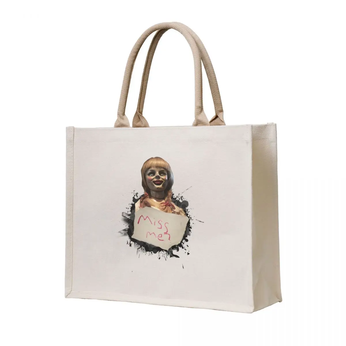 

Annabelle The Doll Tote Bag reusable grocery bags Gift bags woman shopping bag free delivery bags