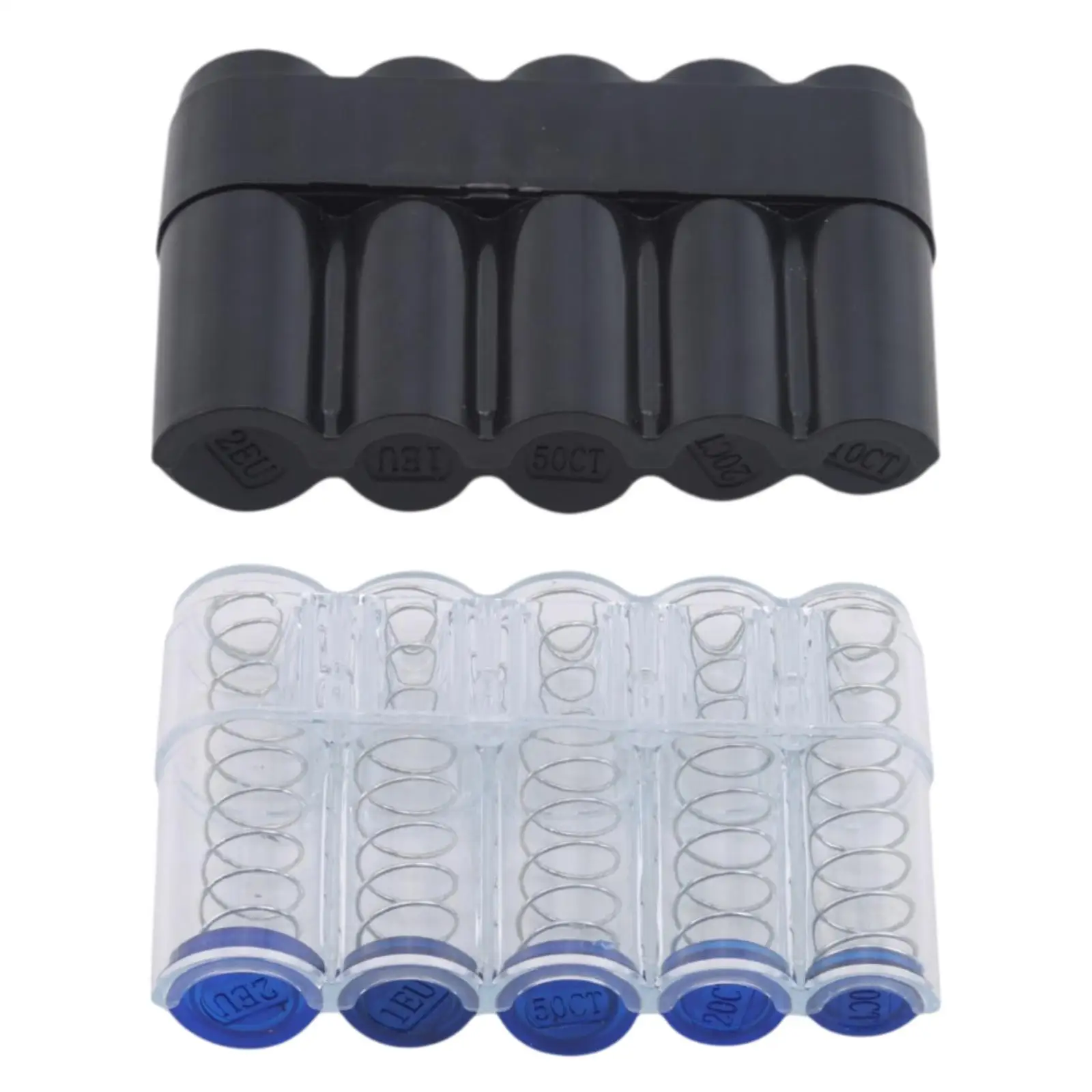 Coins Box Collector Case Sorting Mechanism Tube Euro Organizer Coin Capsule
