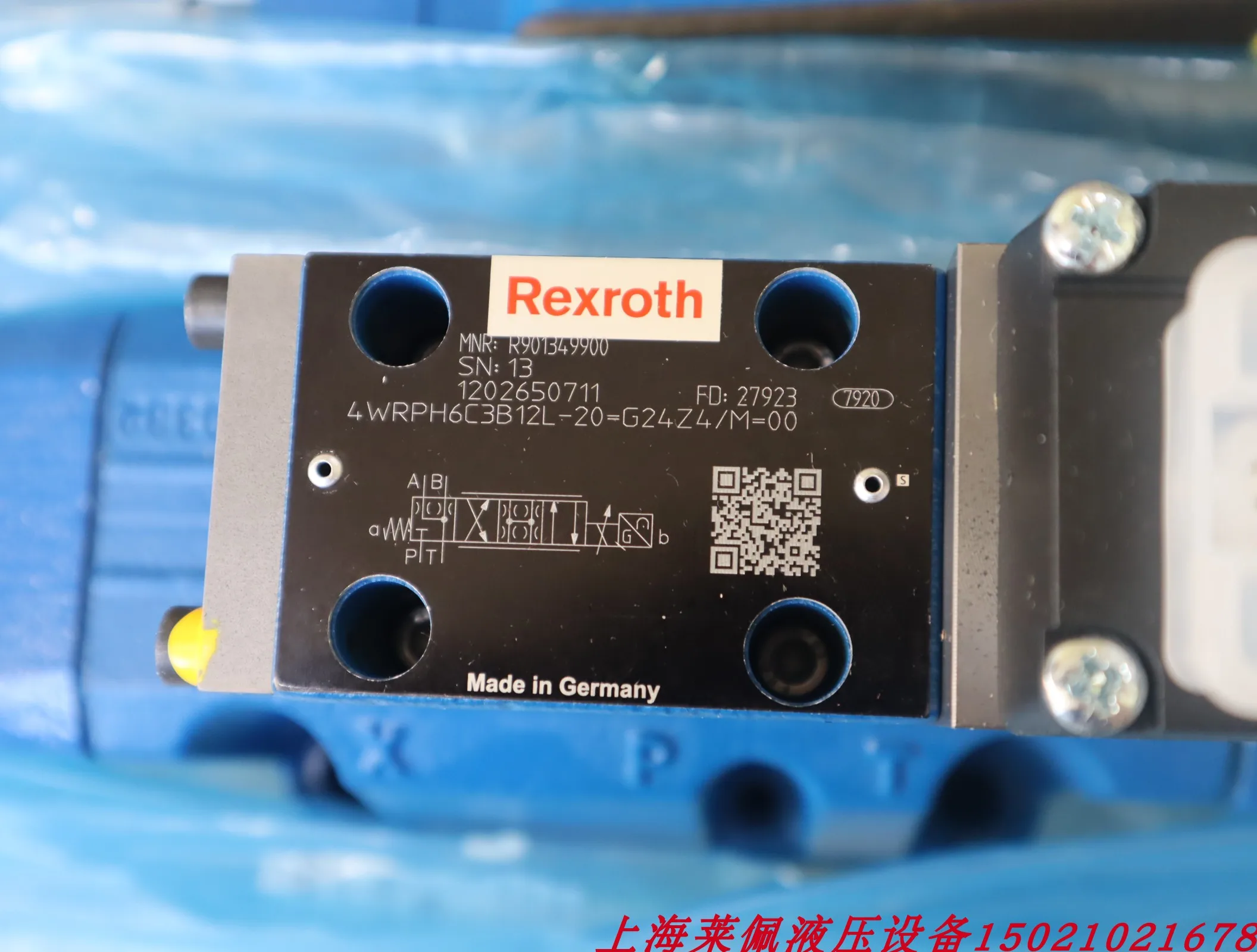 4WRPEH6C4B12L-3X/M/24F1 R901382331 German Rexroth REXROTH Proportional Valve