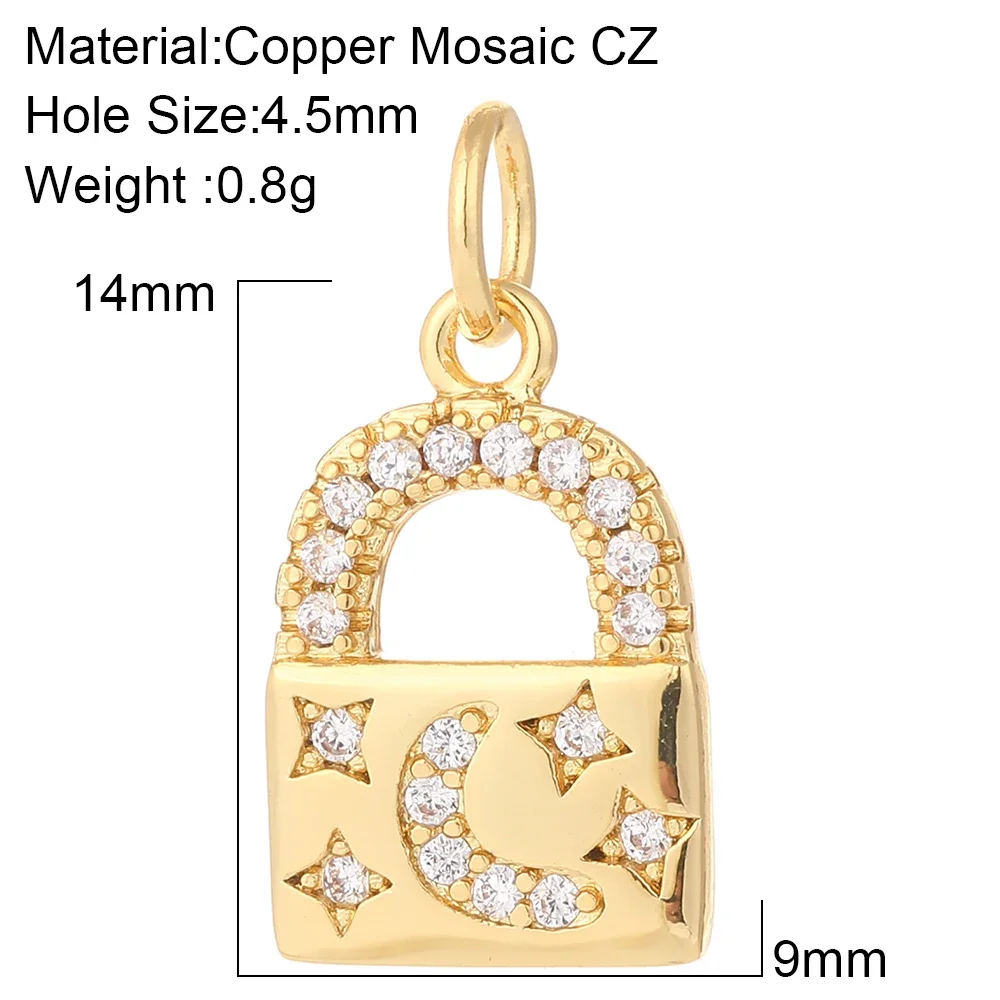 Heart Key Lock Charms for DIY Jewellery Making