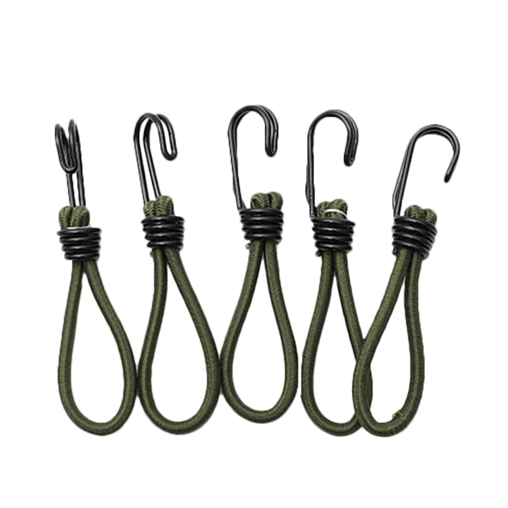 

4 Pcs Camping Rope for Tarp Ground Pegs Tent Fixed Clips Fastener Elastic Accessories