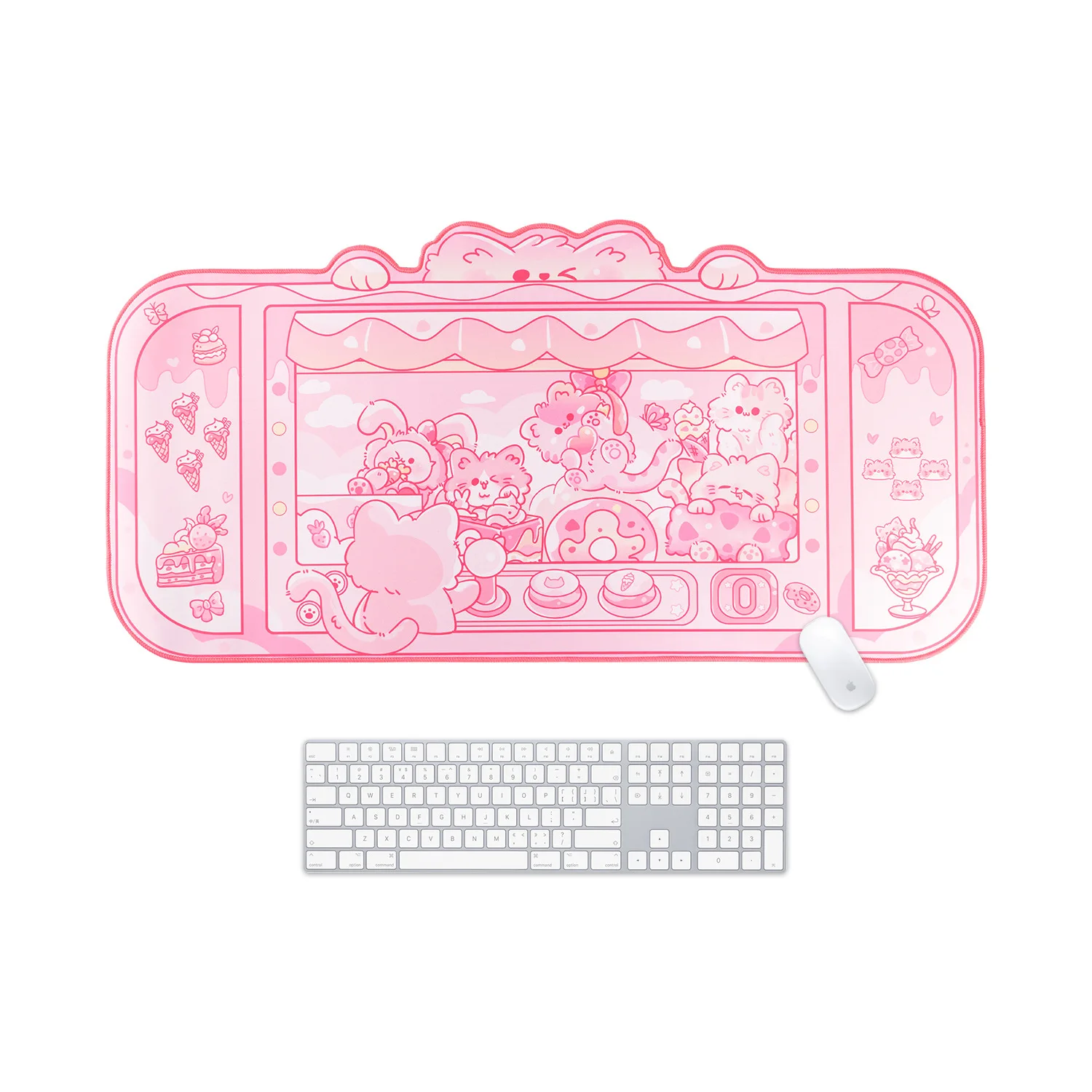 

Cute Cat Theme Gaming Mouse Pad Oversized Office Study Computer Desk Pad Ins Style Pink Girl Cartoon Keyboard Mouse Pad