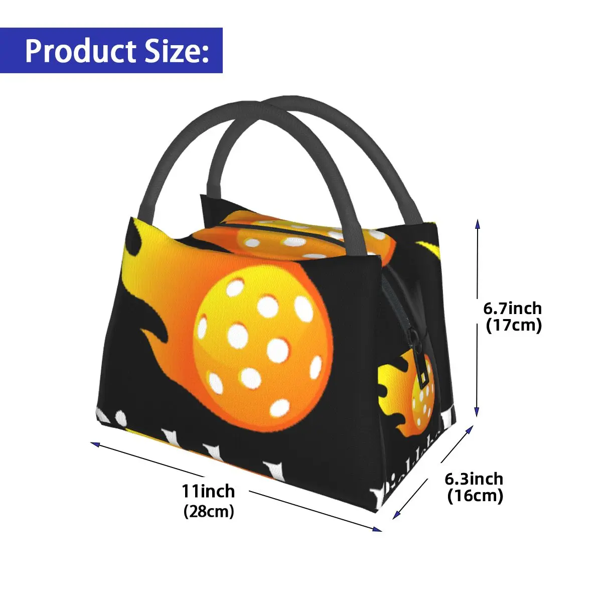 Pickleball Lover Enthusiasts Portable insulation bag for Cooler Thermal Food Office Pinic Container