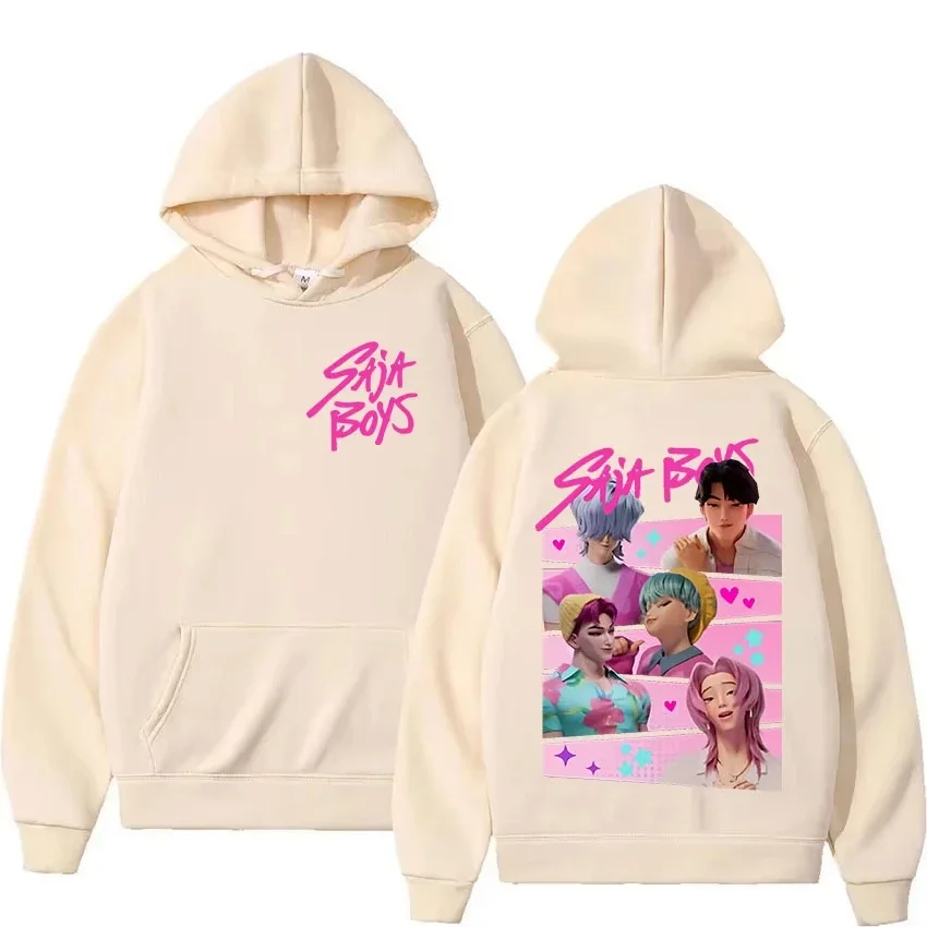 2025K-pop Saja Jongens Demon Hunters Print Hoodies Mannen Vrouwen Lange Mouw Sweatshirt Populaire Mode Y2k Fleece trui