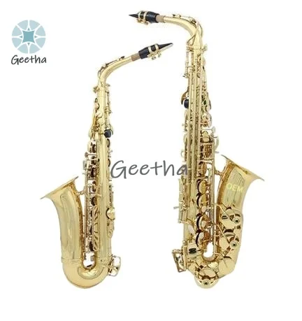 Performa Profesional Saksofon dalam Kunci B Datar Kuningan, Memainkan Alat Musik Tiup Saksofon untuk Pemula Dewasa