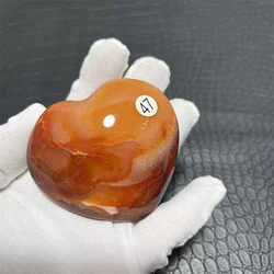 Natural Carnelian Crystal Heart Big Love Red Agate Cluster Spiritual Meditation Feng Shui Druzy Home Ornament