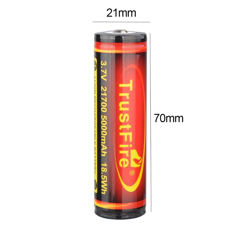 21700 Battery 3.7V 5000mAh Rechargeable Li-ion Battery Use for Flashlight Torch Rechargeable Batteries Replacement N2UB