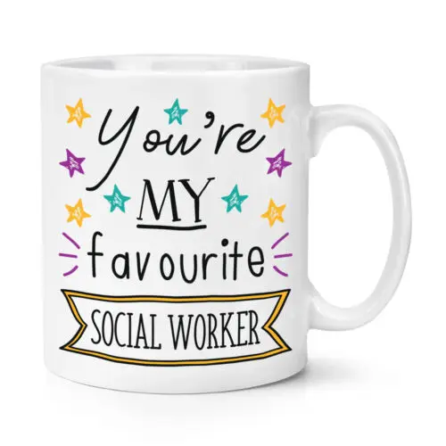 You're My Favourite Social Worker Stars 10oz Mug Cup - Funny