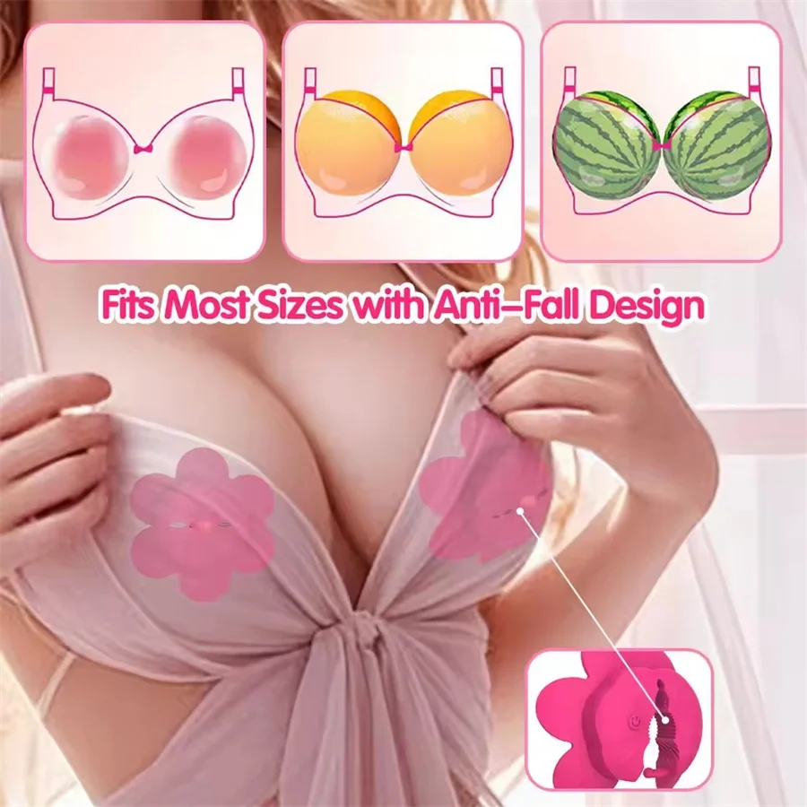 الحلمة هزاز سيليكون خفيفة الوزن غير مرئية تهتز الحلمة المشابك مقاطع الثدي هزاز لعبة الجنس الكبار للنساء الأزواج ﻿