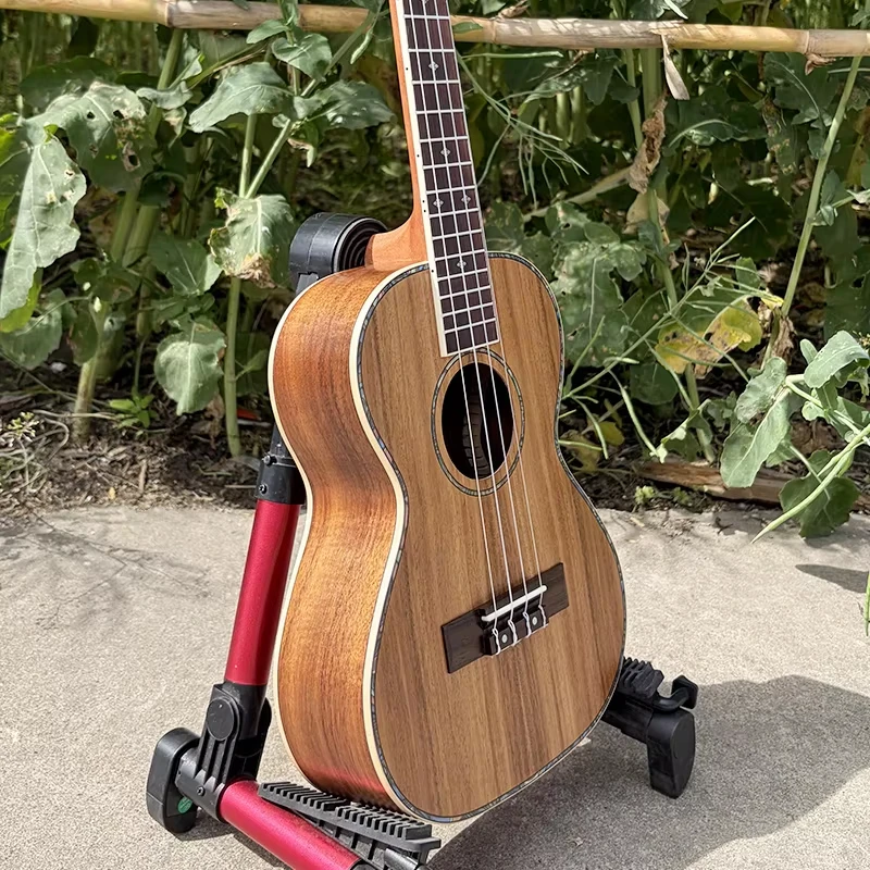 Tenor Ukulele Handcrafted Koa Wood 26 Inch 4 String Guitar For Beginner Learner Music Enthusiast