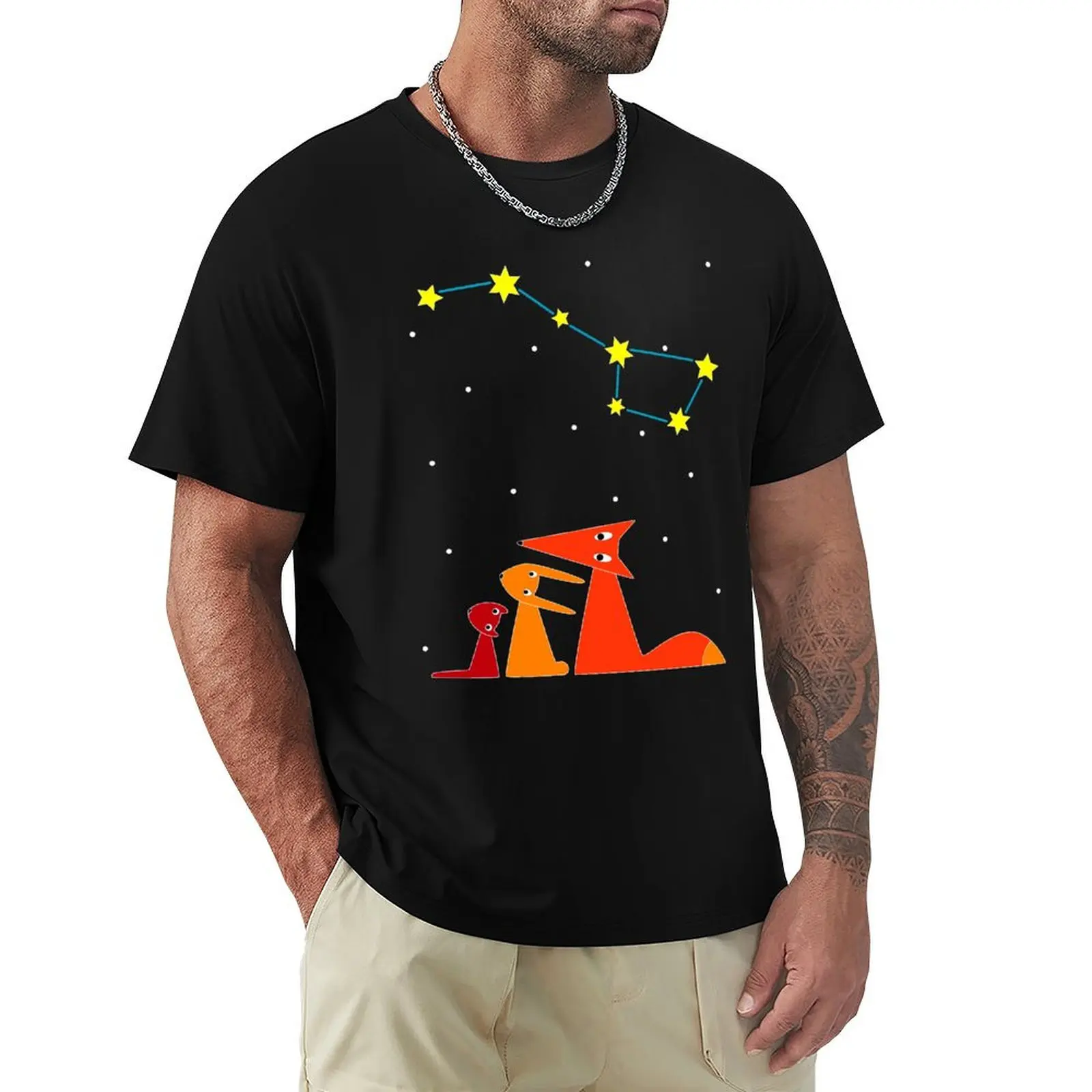 Animals and Big Dipper, Ursa Major T-Shirt t shirt for man T-Shirt