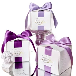 Wedding Favors Gift Box With Ribbon,Candy Chocolate Gift Boxes Souvenirs packing For Baby Shower Birthday Event Party Supplies