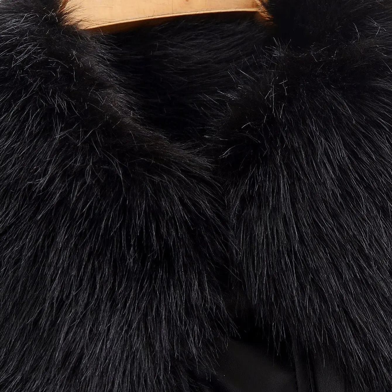 ملابس عمل نسائية من JNLEAOG بياقة من الفرو من الجلد Jaet وصلت حديثًا للخريف فضفاضة تناسب طويلة وسحاب للإغلاق