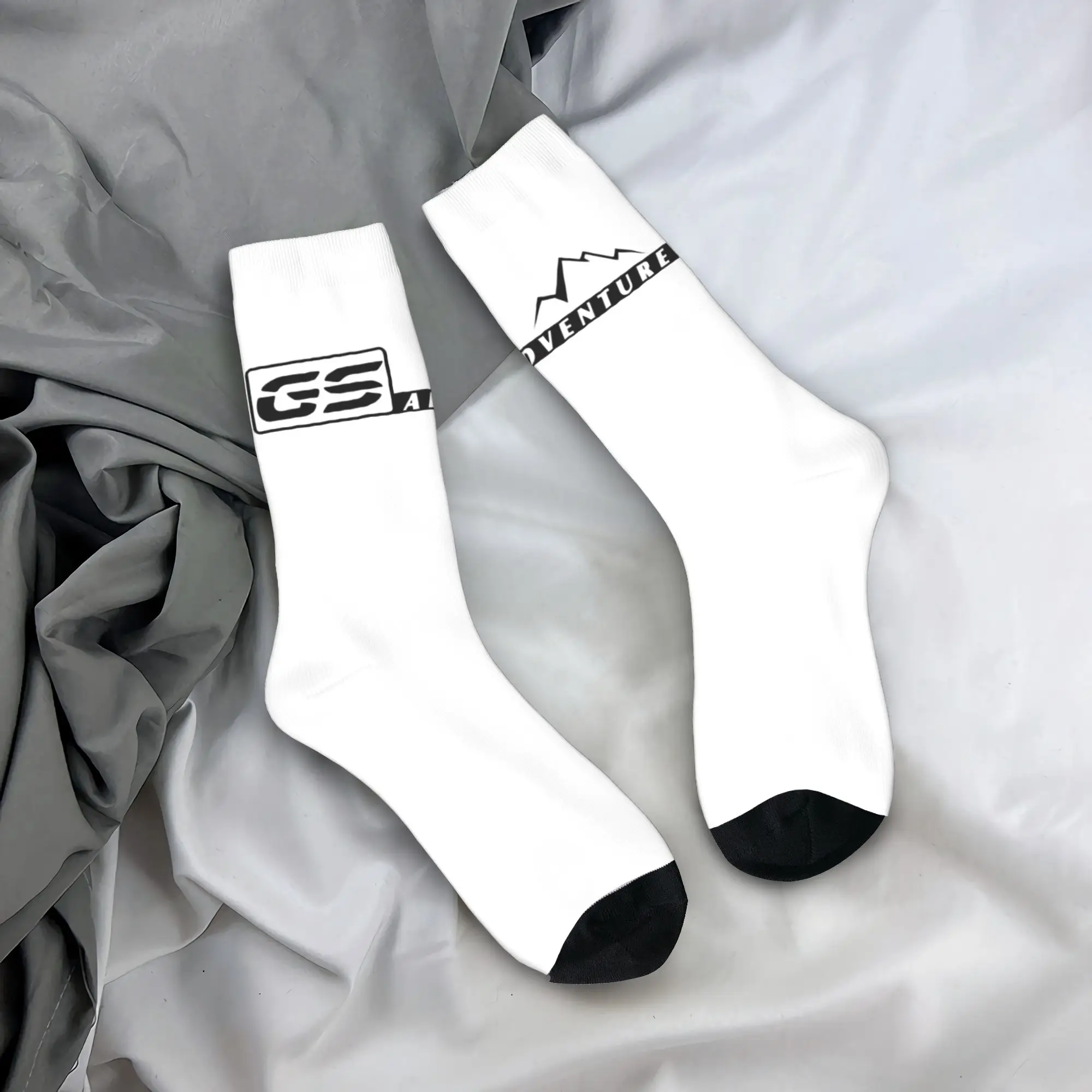 

Custom Motorcycle GS Adventure Dress Socks Mens Womens Warm Fashion Novelty Motorrad Biker Crew Socks