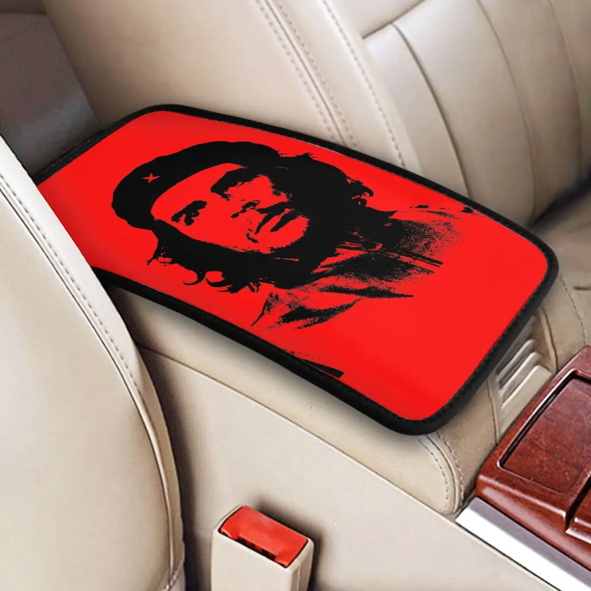 Ernesto Che Guevara Car Armrest Cover Fashion Cuba Revolution Hero Center Console Pad Storage Box Protection Mat