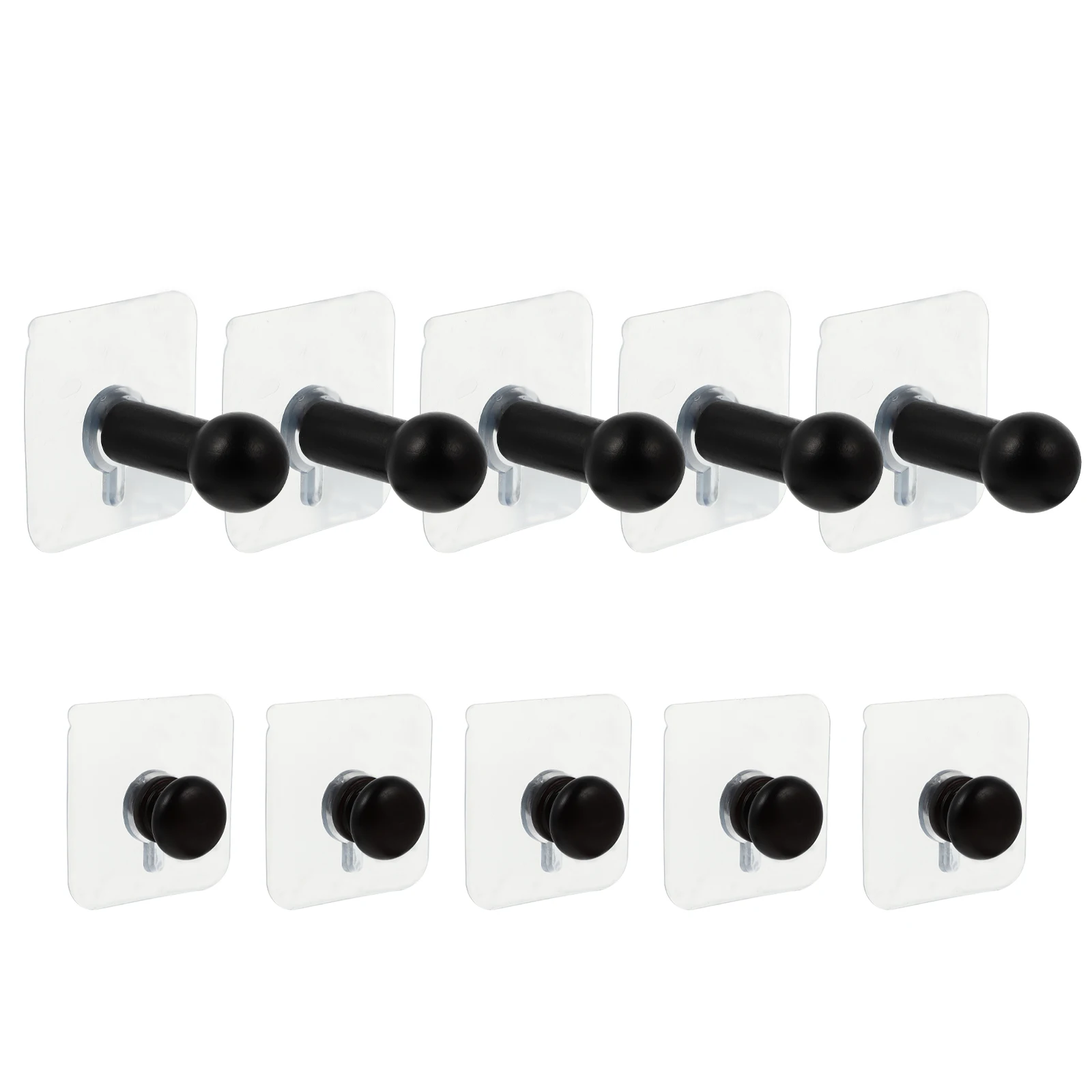 

10 Pcs Wooden Storage Hooks Clothes Hat Hanger Wall ganizer Rack For Coat Towel Sundries Premium Material Easy Installation