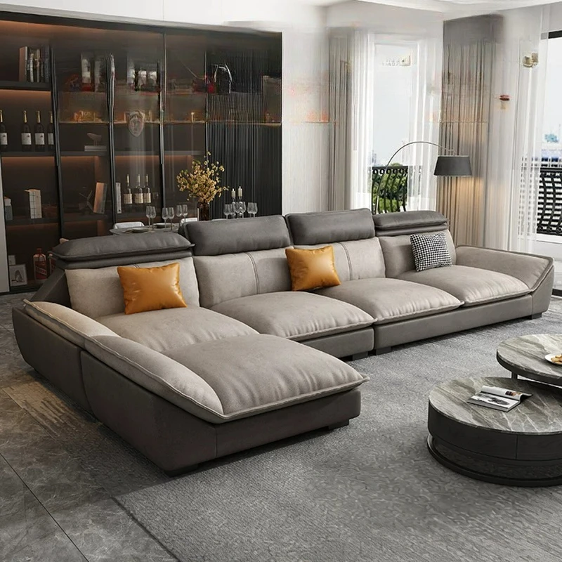 

Narrow European Living Room Sofas Gray Nordic Luxury Modern Sofa Living Room Lazy Boneless Divano Soggiorno Home Furniture