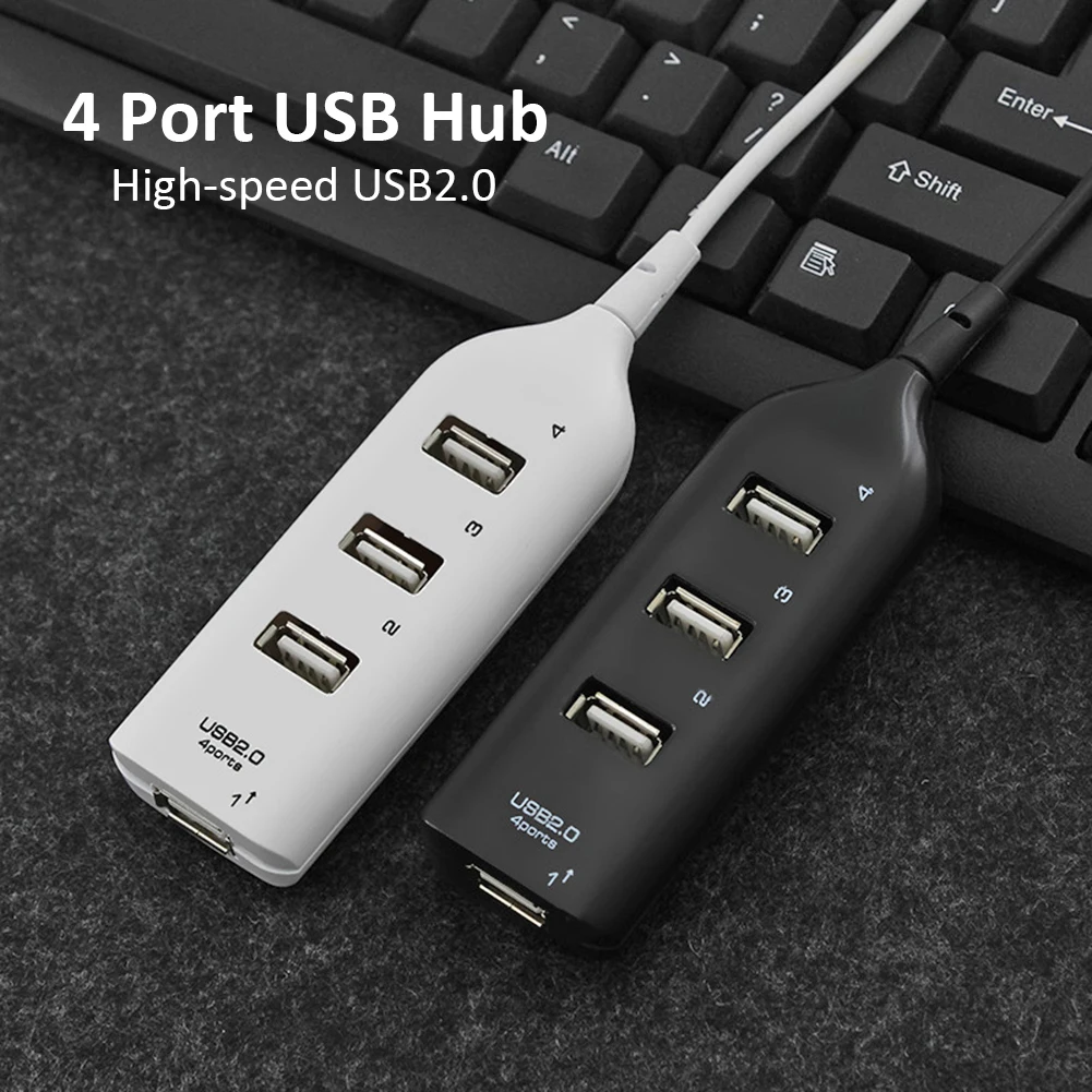 

Multi-functional USB Hub 5Mbps High Speed Multi USB 2.0 Splitter Durable Practical Classic 4 in 1 Power Expander Adapter