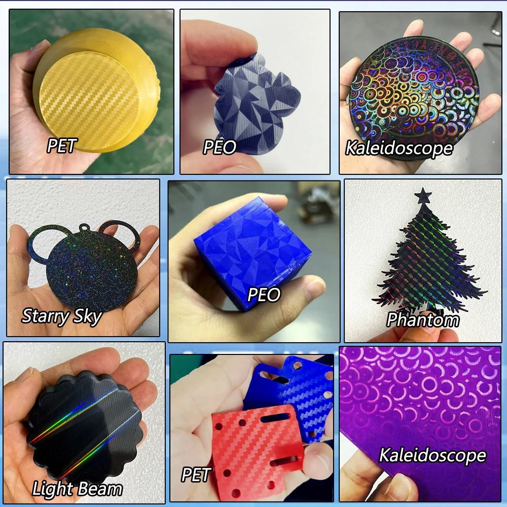 Лист MK3 PEI для Prusa i3 MK3S Наборная пластина Двусторонняя печать PEI Лист с порошковым покрытием Лист пружинной стали PEI для Prusa i3 MK4