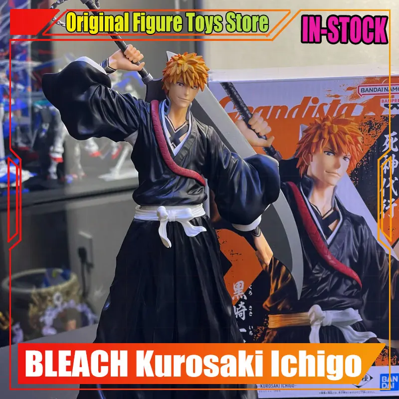 

Оригинальная фигурка Banpresto Grandista Bleach 32 см Kurosaki Ichigo, коллекция моделей японского аниме, игрушки, подарки для мальчиков QWIOOE