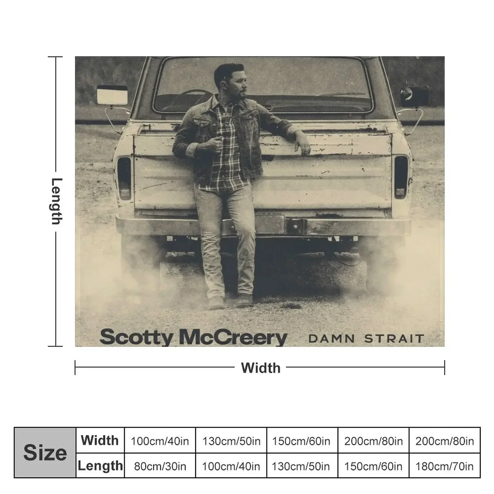 Scotty McCreery Damn Strait Album Throw Blanket Thin Blankets For Sofas Softest Blankets