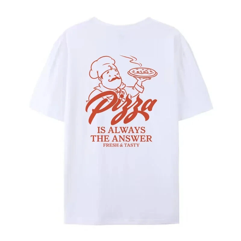 Damskie Pizza w stylu Retro śmieszne T-shirty słodkie smakosze Pizza Lover letnie modna bawełniana w stylu Streetwear topy odzież Unisex