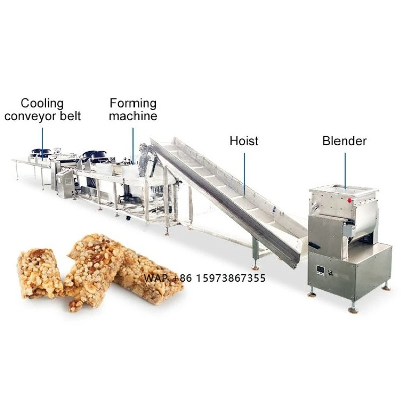 Máquina Automática para Moldear Barras de Granola, Proteína, Nueces y Sésamo, Línea de Producción de Barras de Cereal, Máquina para Cortar, Formar y Fabricar Barras Energéticas