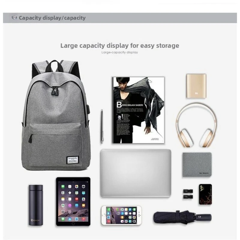 New Style Backpack for Students, Large Capacity Travel Rucksack for Men Women, Fashion College School Bag