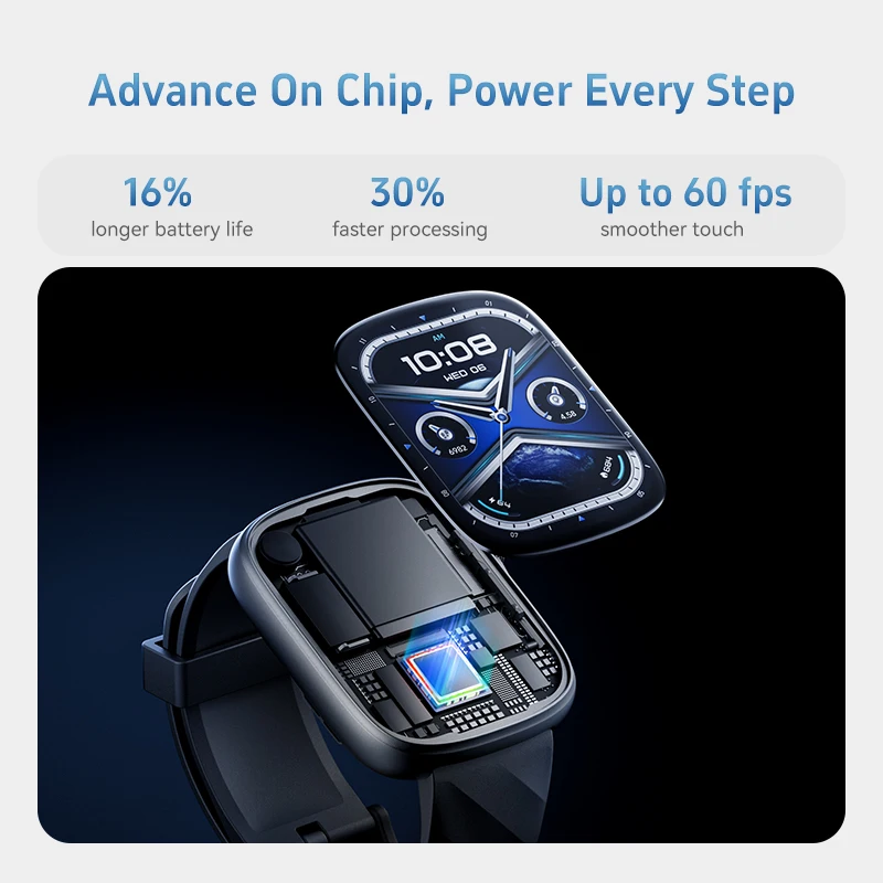 GTS10 Smartwatch, KI-Schlafanalyse, wasserdicht, Herzfrequenz, Blutdruck, Anrufarmband, Geschenk für Männer und Frauen für iOS und Android