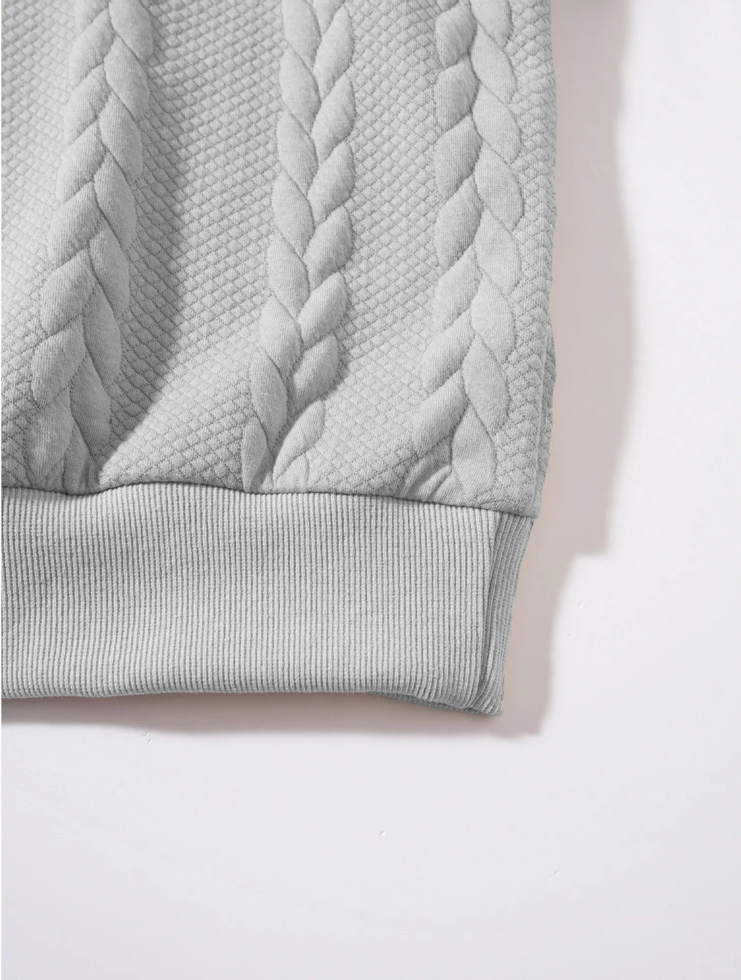 Herren Zweiteiliges Set aus Jacquard-Stoff: Kapuzenpullover mit Kordelzug und Weite Hose, Weiche Freizeitkleidung für Zuhause, Vielseitige Alltagskleidung für Männer – Detail 36