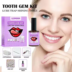 DIY Tooth Gem Kit Super Viscose Water Diamond Crystal Jewelry Tooth Decoration Teeth Easy Remove Install Tooth Jewelry Kit