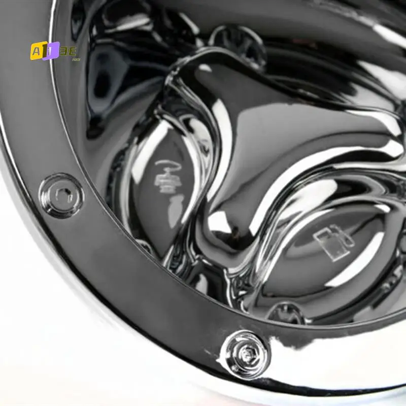 

A03E-For Hummer H2 2003-2009 Car Fuel Door Bezel Gas Tank Cover Moulding Trim Chrome Cap Hatch Oil Filler Decorative