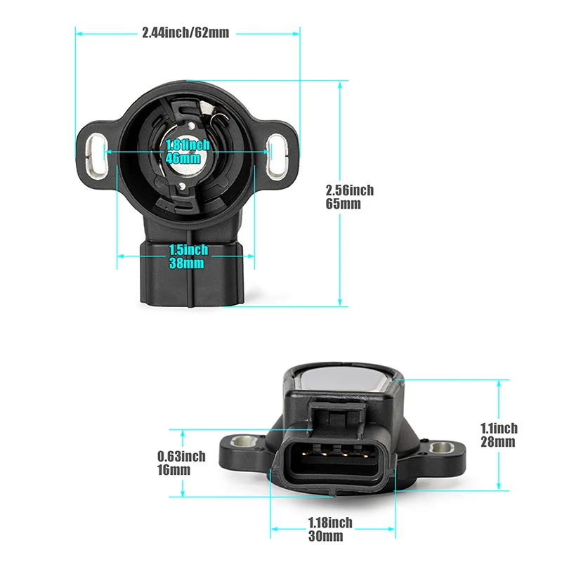 OEM#89452-22090 198500-3300 Refurbished TPS Throttle Position Sensor For Jaguar X-Type S-Type For Toyota Hilux Camry Previa RAV4