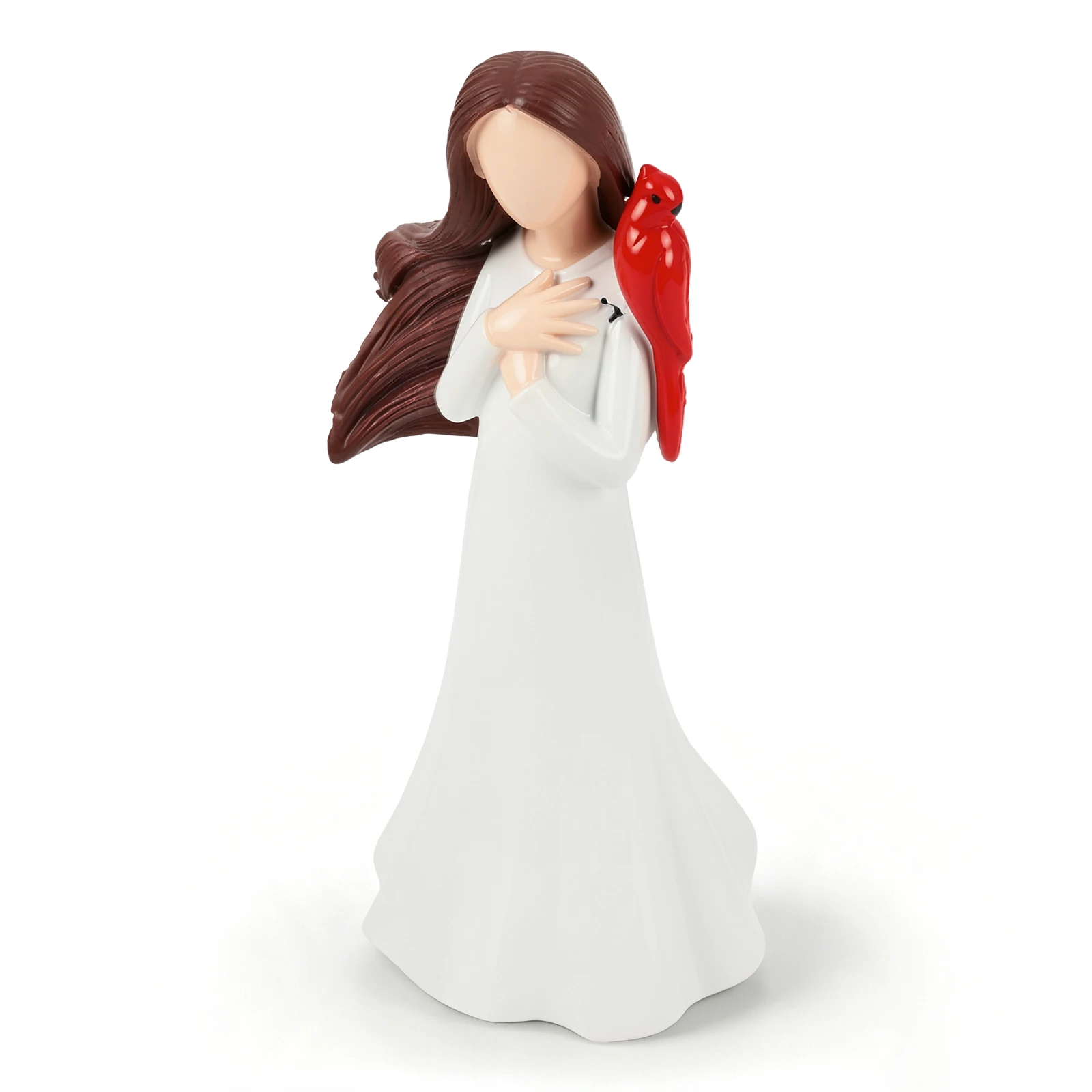 Angel Remembrance Figurines Desktop Ornament Resin Angel Memorial Statue Sympathy Angel Sculpted Figurine for Home Bedroom Decor