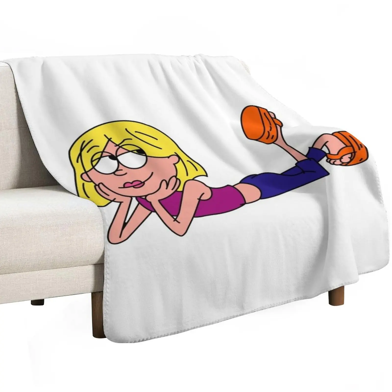 Lizzie Mcguire cartoon Throw Blanket Stylish Decor Blanket Gift for Friends Roommate