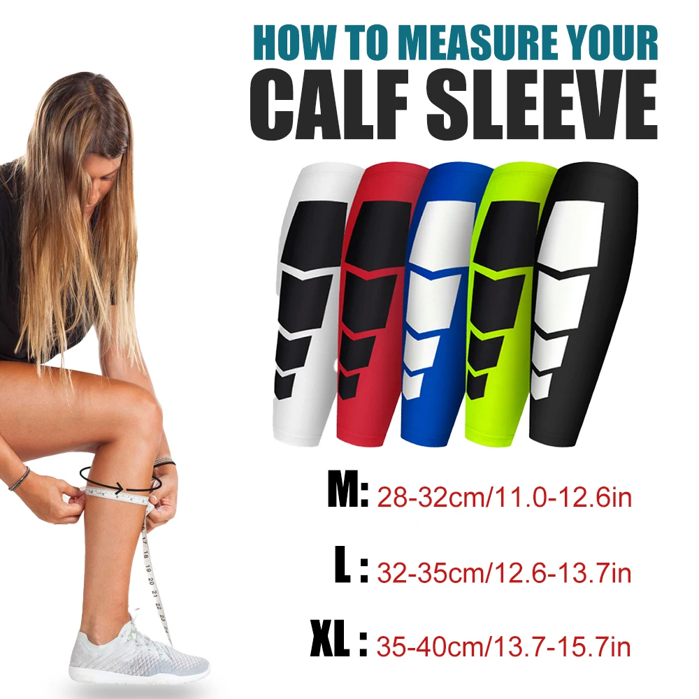 1Pcs Sports Compression Calf Sleeves Leg Compression Sock Running Shin Splint Varicose Vein Calf Pain Relief Calf Guards Runners