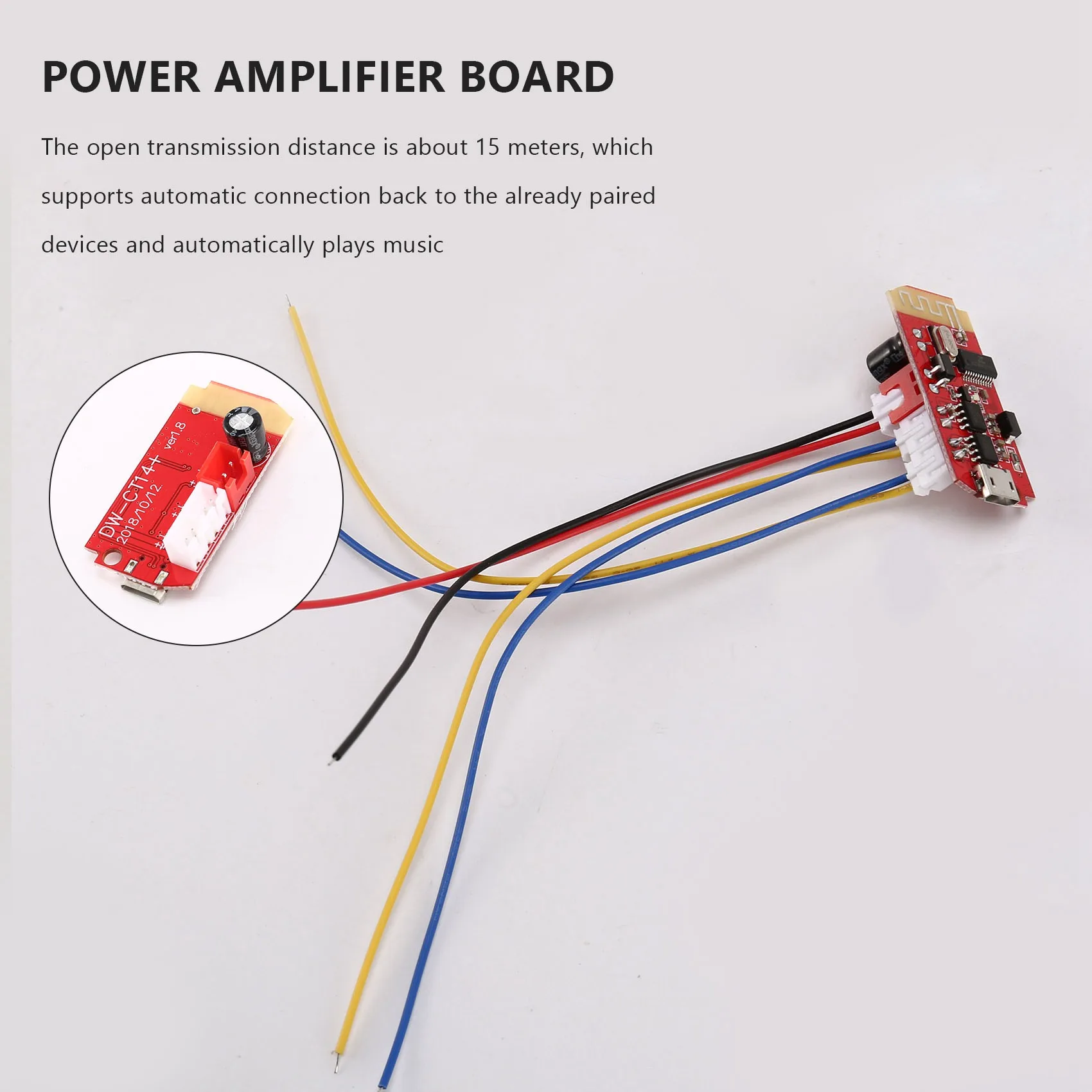 HFES 2 قطعة مكبر كهربائي مجلس CT14 مايكرو 4.2 ستيريو بلوتوث استقبال لوحة تركيبية 5 واط + 5 واط لتقوم بها بنفسك صندوق الصوت المتكلم