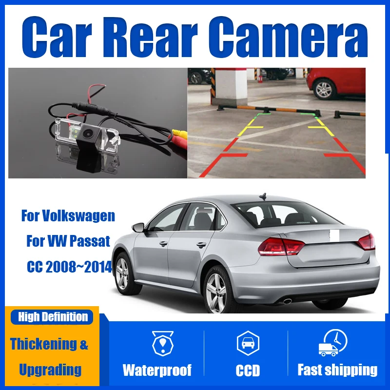 

Автомобильная камера заднего вида для Volkswagen для VW Passat CC 2008 ~ 2014 CCD Full HD камера ночного видения резервная парковочная камера противоударная