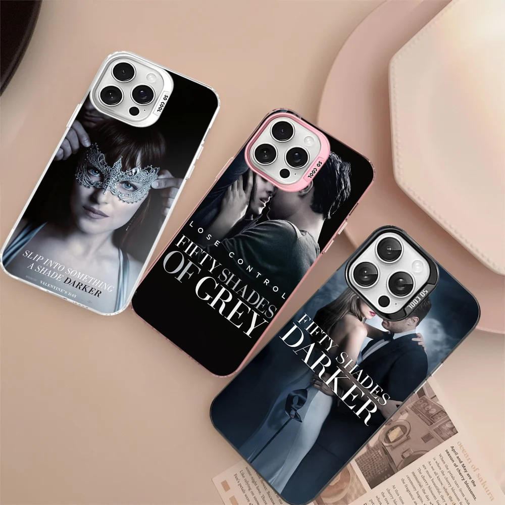 Fifty Shades Darker of grey freed Luxury Unique Design Phone Case For iPhone 16 15 Pro Max X Plus Matte Shockproof Back Cover