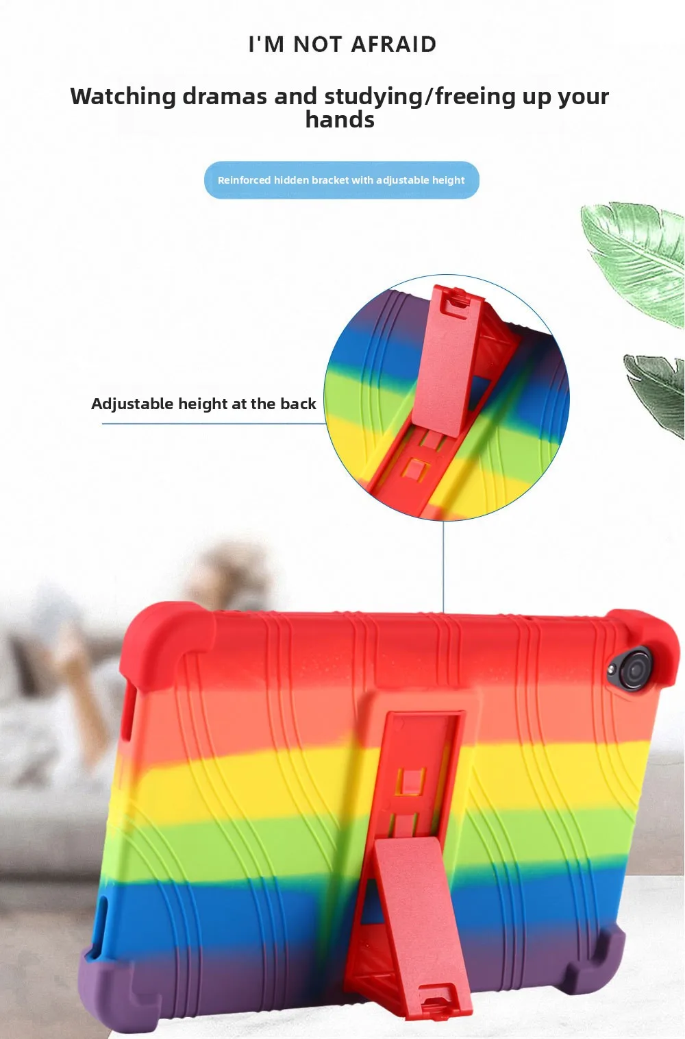Für Blackview Tab 5 8 Zoll Tablet-Hülle, Silikon-Stoßfänger-Schutzhülle, stoßfest, stoßfest, Ganzkörperhülle für Kinder – Detail 3