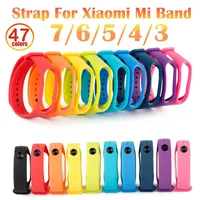 Soft Silicone Replacement Strap For Mi Band 7 6 5 4 3 Sport Replace Wristband Bracelet for Xiaomi Mi Band Watchband Accessories