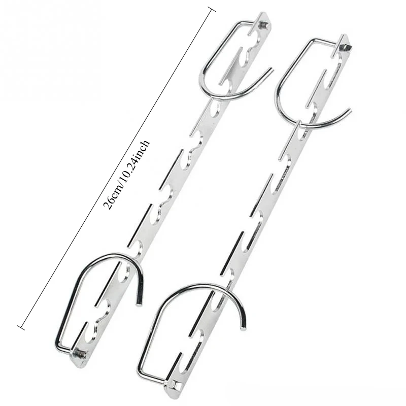 1/3pcs 26cm Multifunctional Metal Clothes Hangers with Magic Hook Space Saving 6-Hole Wardrobe Organizer Hanger Holder for Home