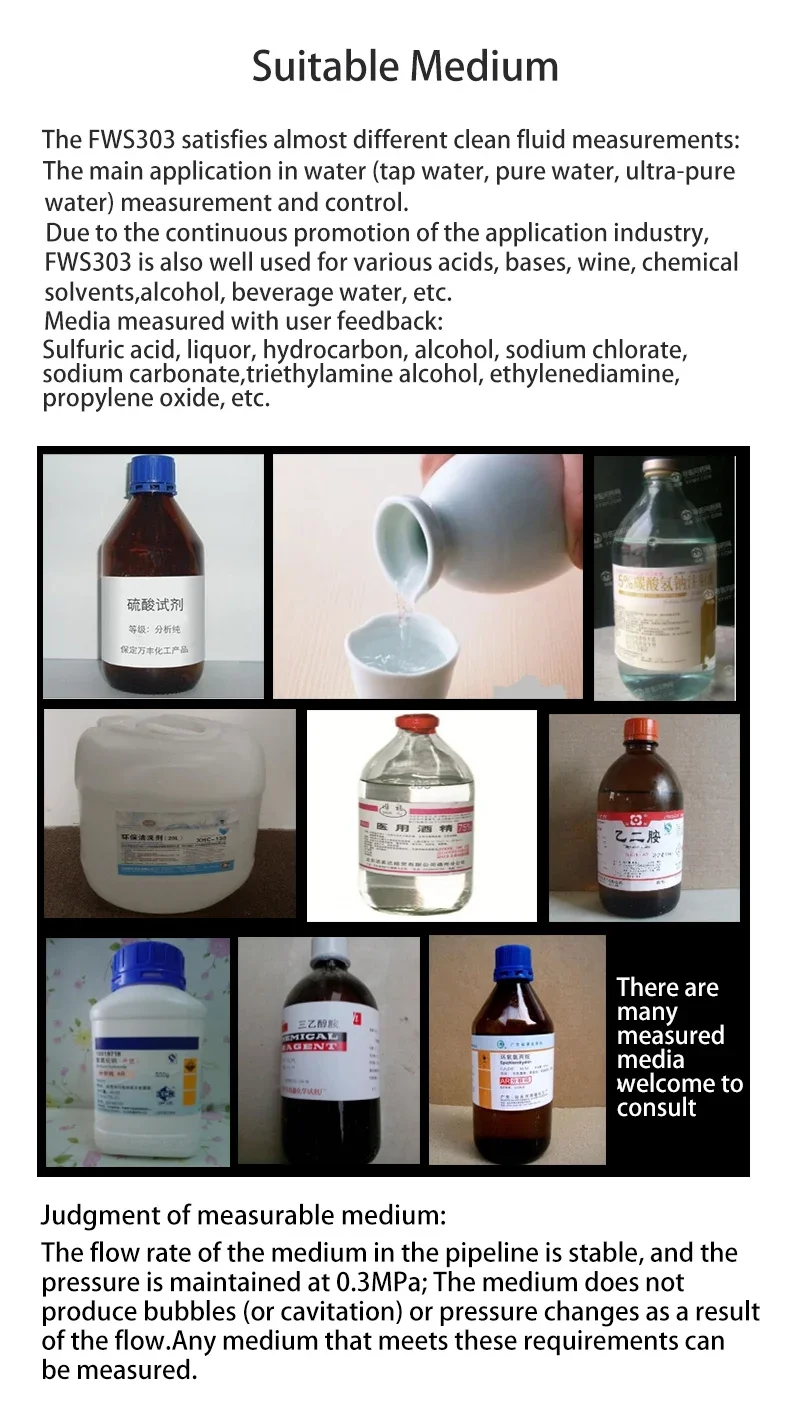 Externer Clip, einfach zu installierender Ultraschall-Durchflussmesser für Rohre DN15-DN40