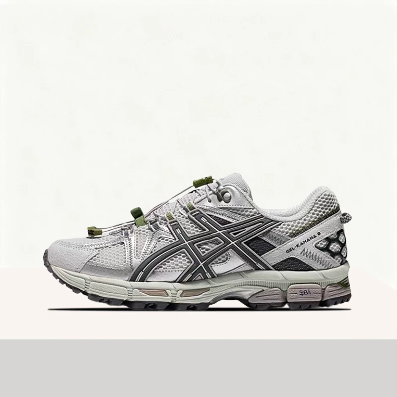 ASICS Gel-Kahana 8 FL Men's Gray Low-Top Runners – Comfortable Everyday Casual Sole & Trail/Urban Commuting Fit 1011B828-021
