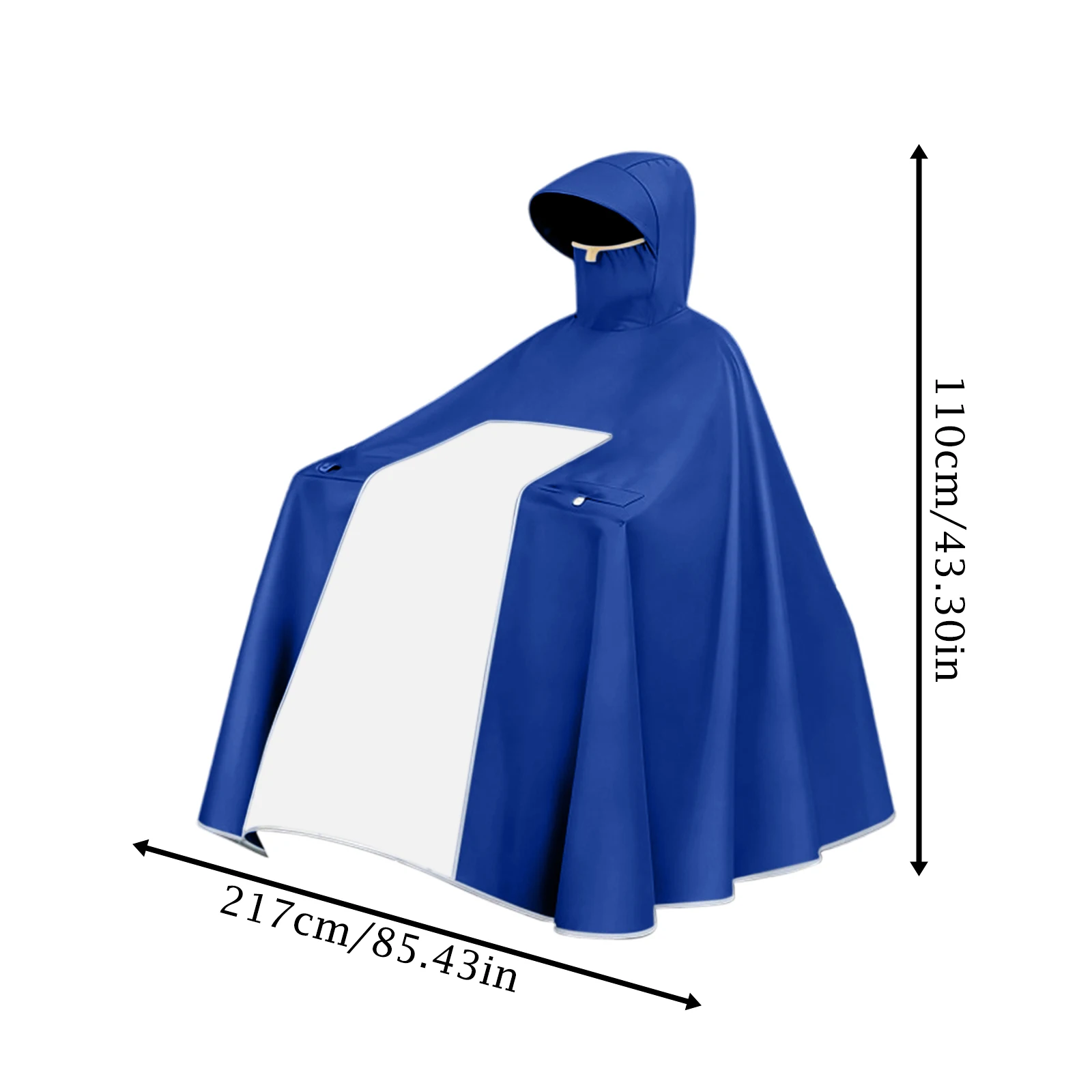 Electric Bicycle Raincoat Extra-Large and Thickened Full-Body Design Rain Cover All-in-One Motorcycle Riding Rain Cape