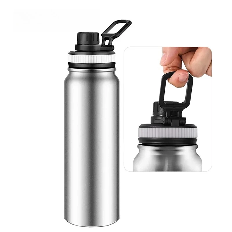 

304 Stainless Steel Thermos Bottle Portable Double Wall Travel Mug Vacuum Flask Insulated Tumbler Water Bottle 600/800/1000ML