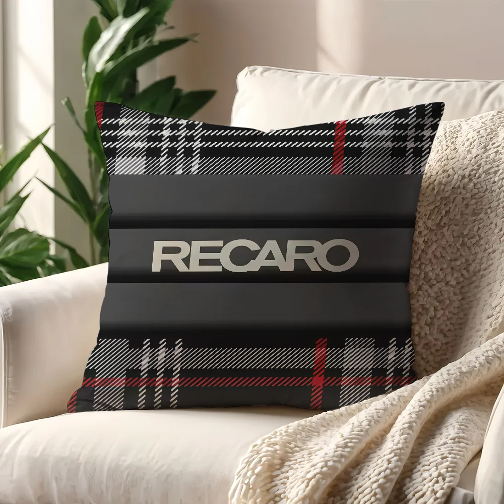 Seat Upholstery R-Recaros Double-sided Printed pillow cover Short plush Suitable living rooms bedrooms sofas throw cushion cover